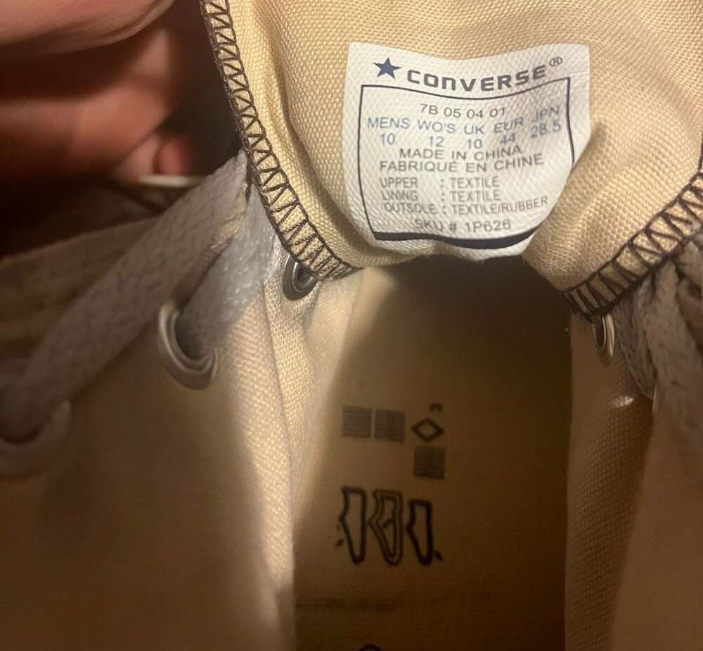 Converse Chuck Taylor All Star High Top Size 10 Brown Canvas Sneakers - Picture 5 of 8